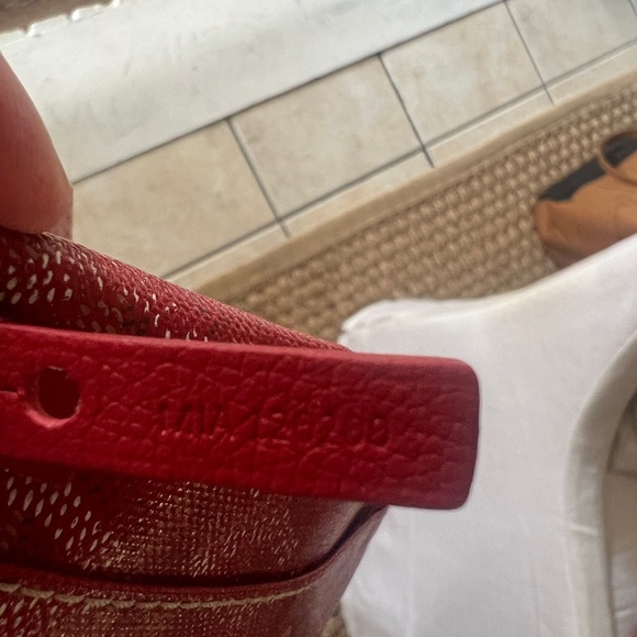 Goyard Large Tote Red Designer Tote Bag - Picture 16 of 16